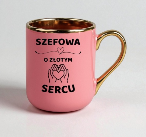 Kubek PREMIUM z dedykacją wyjątkowy elegancki prezent dla SZEFOWEJ