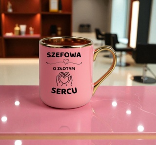 Kubek PREMIUM z dedykacją wyjątkowy elegancki prezent dla SZEFOWEJ