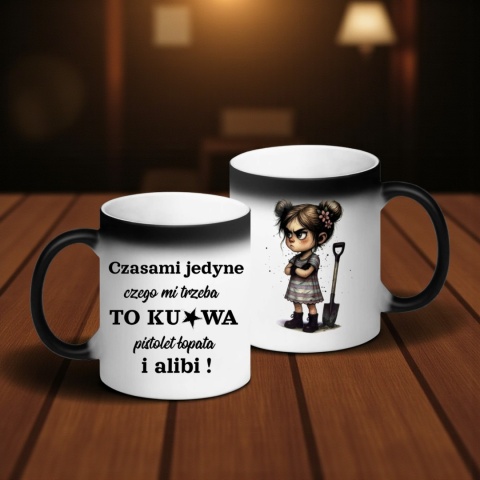 Kubek magiczny oryginalny śmieszny prezent dla KOLEŻANKI DZIEWCZYNY KOBIETY