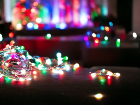 Lampki choinkowe LED 200 8 programów dodatkowe gniazdo multikolor