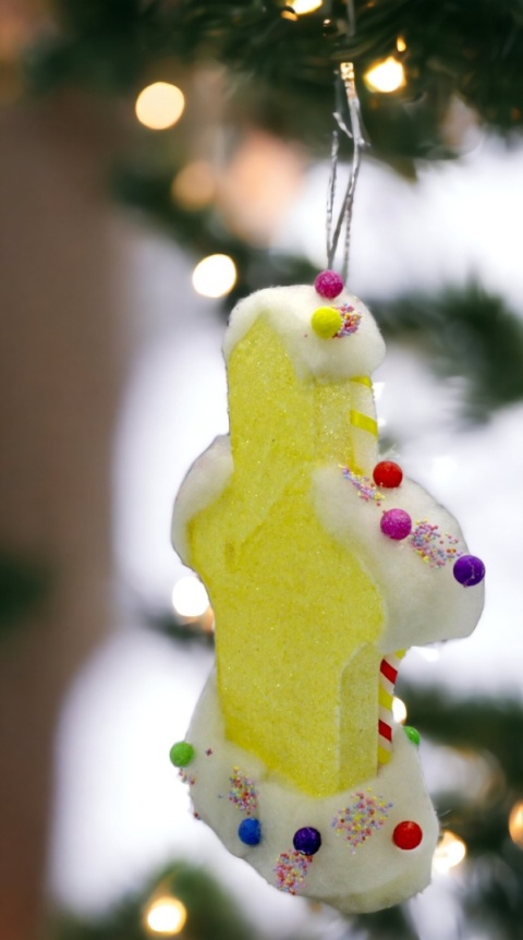 Ozdoba dekoracja świąteczna zawieszka choinkowa stroik 32cm