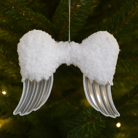 Zawieszka akrylowa SKRZYDŁA ozdoba choinkowa dekoracja