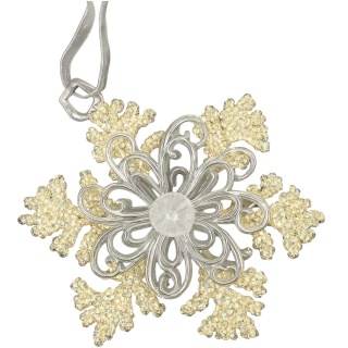 Zawieszka choinkowa śnieżynka 12 cm