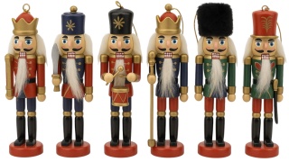 Zestaw figurek DZIADEK DO ORZECHÓW figurka zawieszka dekoracja świąteczna