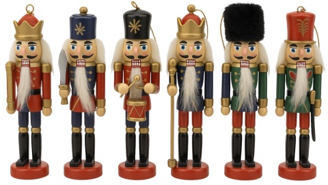 Zestaw figurek DZIADEK DO ORZECHÓW figurka zawieszka dekoracja świąteczna