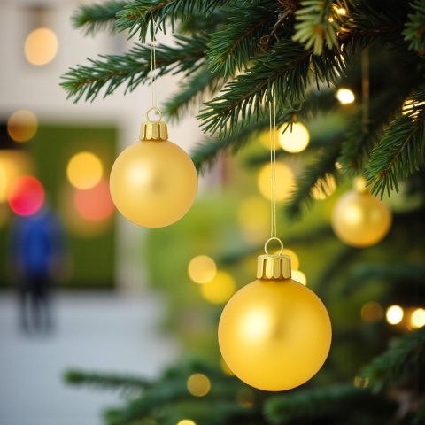 Bombki choinkowe 3cm zestaw 24szt ozdoba bombka na choinkę szampański