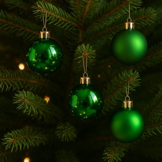 Bombki choinkowe 3cm zestaw 24szt ozdoba bombka na choinkę zielony