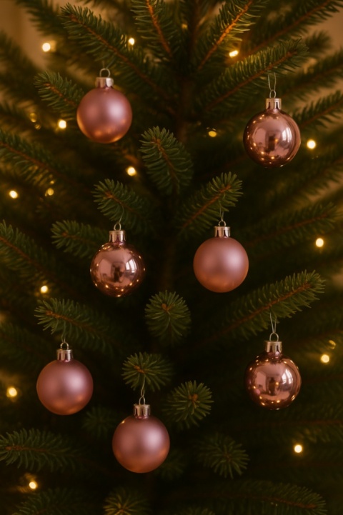 Bombki choinkowe 4cm zestaw 30szt ozdoba bombka na choinkę różowy