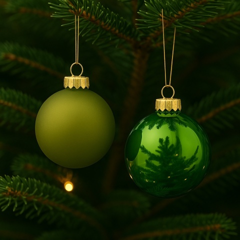 Bombki choinkowe 6cm zestaw 30szt ozdoba bombka na choinkę oliwkowy