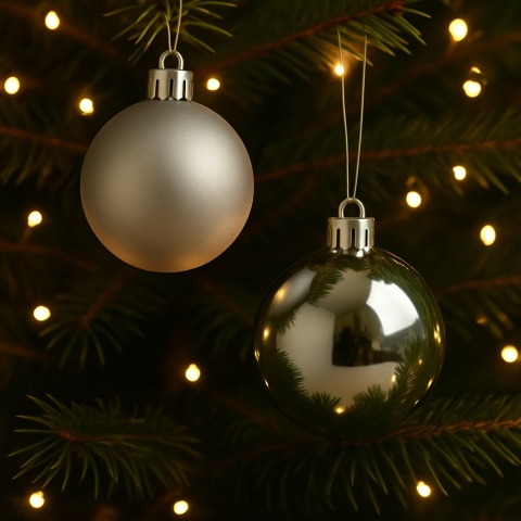 Bombki choinkowe 6cm zestaw 30szt ozdoba bombka na choinkę srebrny