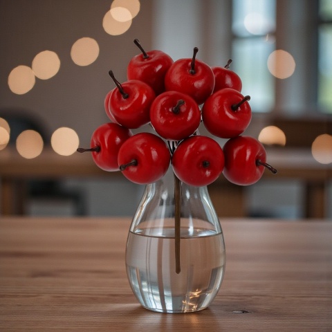 Dekoracja świąteczna ozdoba gałązka sztuczna stroik 11cm