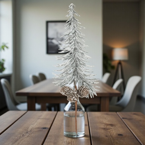 Dekoracja świąteczna ozdoba gałązka sztuczna stroik 40cm