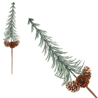 Dekoracja świąteczna ozdoba gałązka sztuczna stroik 40cm