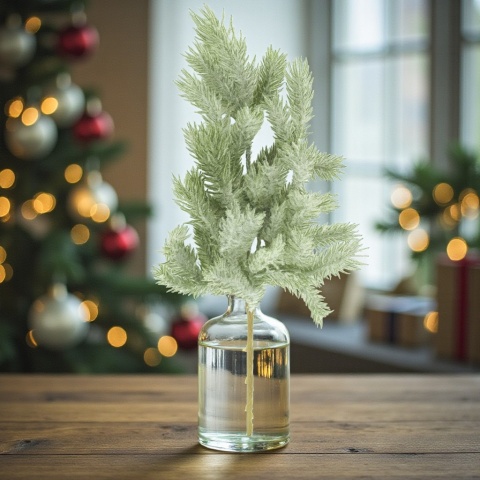 Dekoracja świąteczna ozdoba gałązka sztuczna stroik 41cm