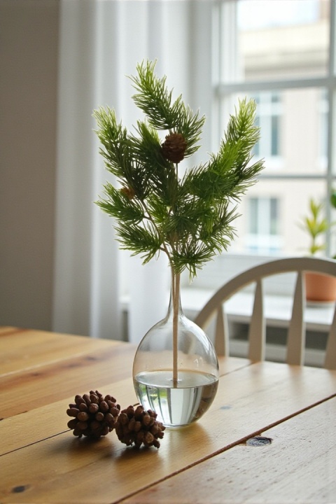 Dekoracja świąteczna ozdoba gałązka sztuczna stroik 43cm