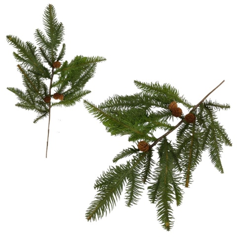 Dekoracja świąteczna ozdoba gałązka sztuczna stroik 62cm