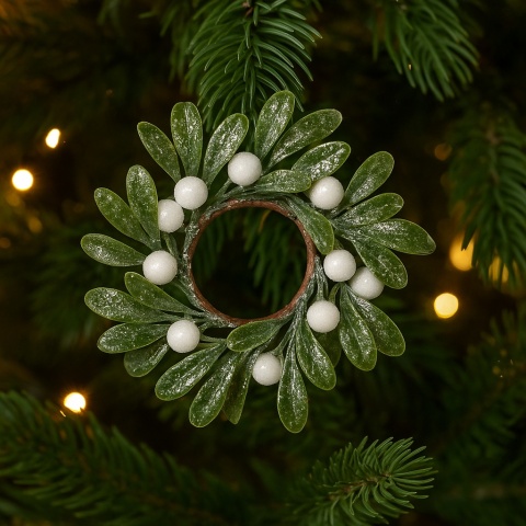 Dekoracja świąteczna ozdoba piękny stroik 15cm