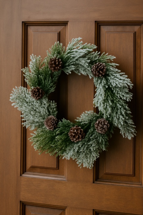 Dekoracja świąteczna ozdoba piękny stroik 40cm