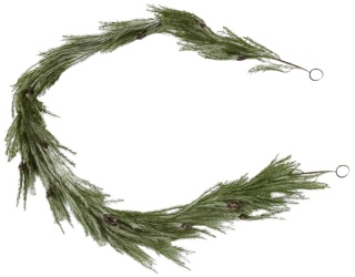 Długa świąteczna sztuczna girlanda ozdobna dekoracja 173cm