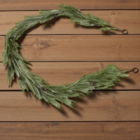 Długa świąteczna sztuczna girlanda ozdobna dekoracja 173cm