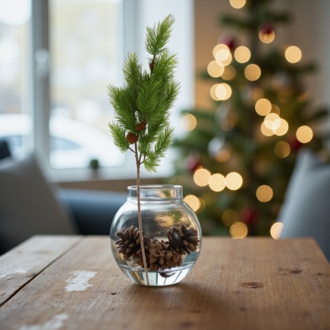 Gałązka sztuczna 68cm ozdoba dekoracja świąteczna stroik