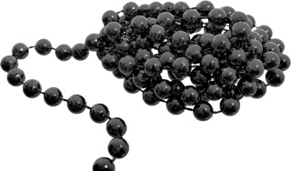 Korale na szpuli ozdoba łańcuch girlanda na choinkę 8mm 10m szary/grafit