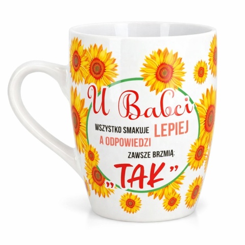 Kubek piękny oryginalny nadruk prezent Dzień Babci urodziny Babcia