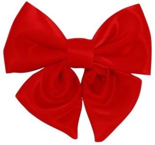 Piękna Dekoracyjna Kokarda Kokardka ozdoba świąteczna czerwona 14x14cm