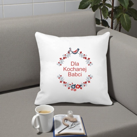 Poduszka i kubek zestaw prezent DZIEŃ BABCI urodziny imieniny Babcia