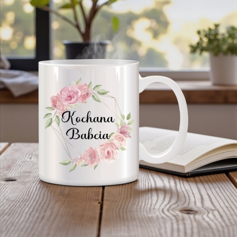 Poduszka i kubek zestaw prezent DZIEŃ BABCI urodziny imieniny Babcia