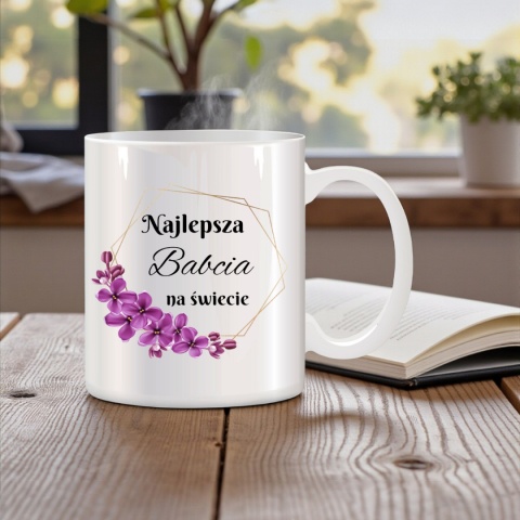Poduszka i kubek zestaw prezent DZIEŃ BABCI urodziny imieniny Babcia