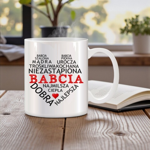 Poduszka i kubek zestaw prezent DZIEŃ BABCI urodziny imieniny Babcia