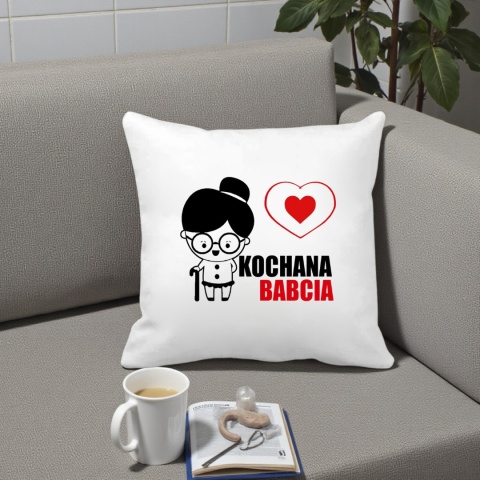 Poduszka i kubek zestaw prezent DZIEŃ BABCI urodziny imieniny Babcia
