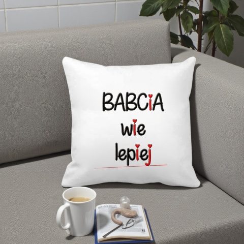 Poduszka i kubek zestaw prezent DZIEŃ BABCI urodziny imieniny Babcia