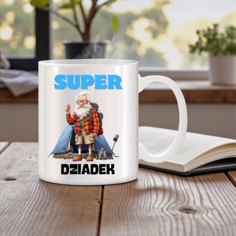 Poduszka i kubek zestaw prezent DZIEŃ DZIADKA urodziny imieniny Dziadek