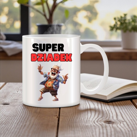 Poduszka i kubek zestaw prezent DZIEŃ DZIADKA urodziny imieniny Dziadek