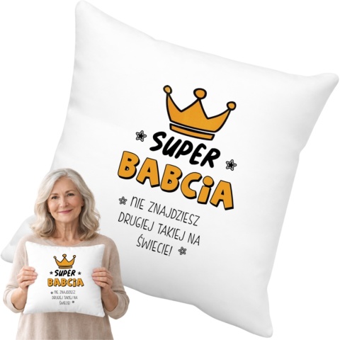 Poduszka z nadrukiem prezent DZIEŃ BABCI różne wzory Babcia