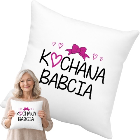 Poduszka z nadrukiem prezent DZIEŃ BABCI różne wzory Babcia