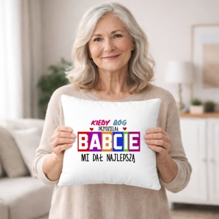 Poduszka z nadrukiem prezent DZIEŃ BABCI różne wzory Babcia