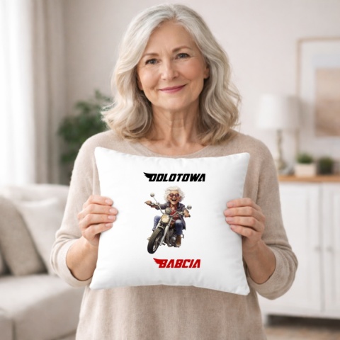 Poduszka z nadrukiem prezent DZIEŃ BABCI różne wzory Babcia