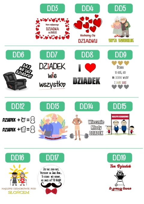 Poduszka z nadrukiem prezent DZIEŃ DZIADKA różne wzory Dziadek