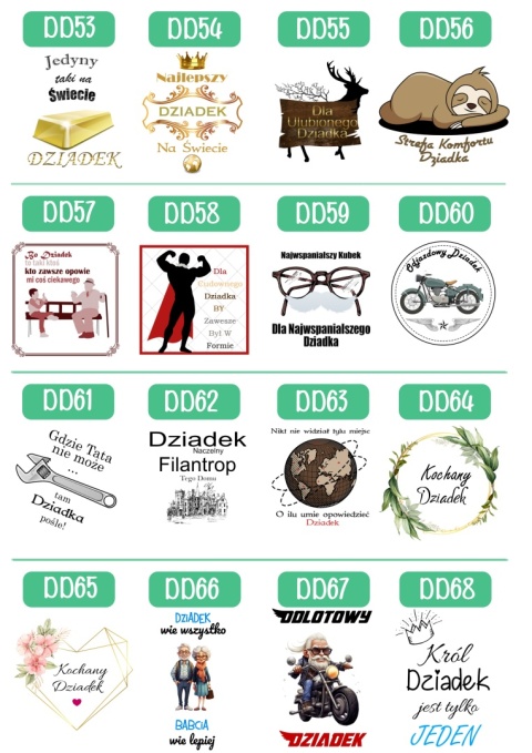 Poduszka z nadrukiem prezent DZIEŃ DZIADKA różne wzory Dziadek