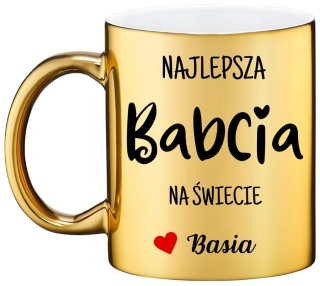 Kubek PREMIUM oryginalny prezent dla BABCI upominek Babcia z imieniem