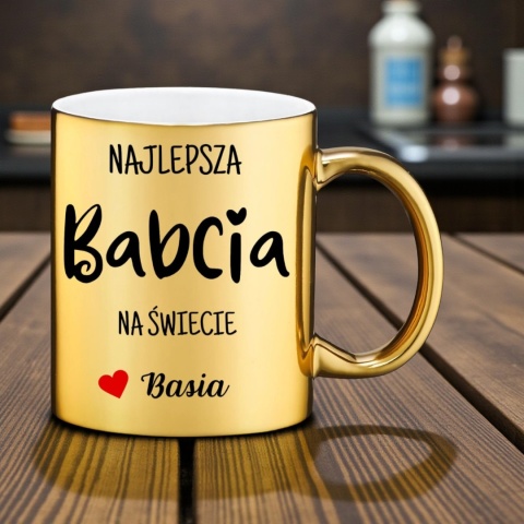 Kubek PREMIUM oryginalny prezent dla BABCI upominek Babcia z imieniem