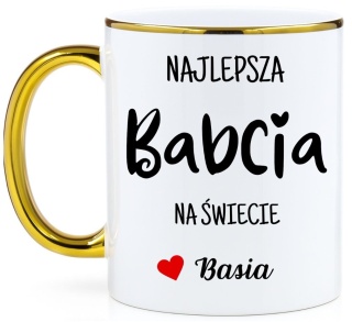 Kubek PREMIUM oryginalny prezent dla BABCI upominek Babcia z imieniem