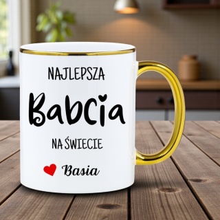 Kubek PREMIUM oryginalny prezent dla BABCI upominek Babcia z imieniem