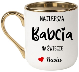 Kubek PREMIUM oryginalny prezent dla BABCI upominek Babcia z imieniem