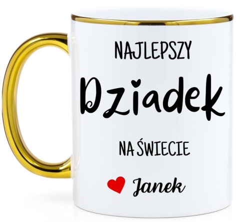 Kubek PREMIUM oryginalny prezent dla DZIADKA upominek Dziadek z imieniem