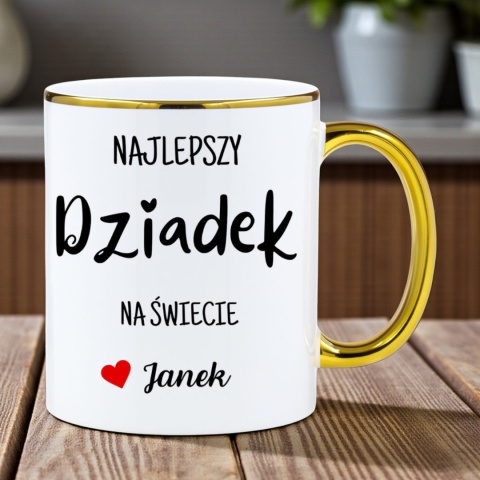 Kubek PREMIUM oryginalny prezent dla DZIADKA upominek Dziadek z imieniem