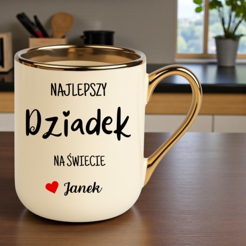Kubek PREMIUM oryginalny prezent dla DZIADKA upominek Dziadek z imieniem